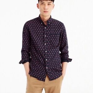 J. Crew Men’s Secret Wash Slim Stretch Floral Button Down Shirt Size XXXL NWT